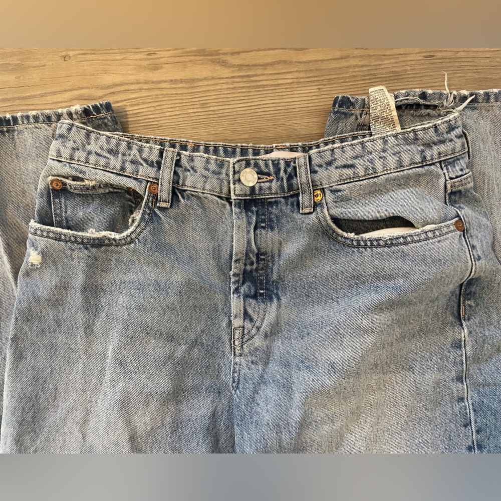 Zara Distressed Baggy Denim Jeans - Picture 4 of 5